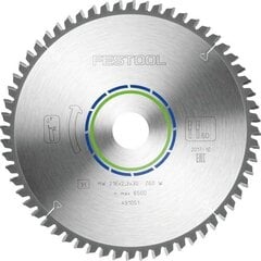 Пильный диск Festool, HW 216x2,3x30 W60 ALUMINIUM/PLASTICS 491051 цена и информация | Механические инструменты | 220.lv
