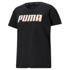 Футболка женская Puma RTG Logo Tee W 586454 56, черная цена и информация | Женские футболки | 220.lv