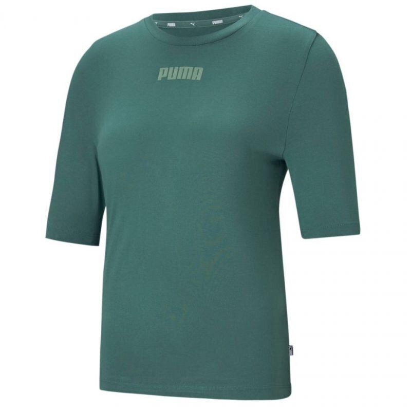 T-krekls sievietēm Puma Modern Basics Tee Cloud W 585929 45, zaļš цена и информация | T-krekli sievietēm | 220.lv