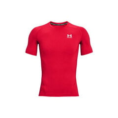 T-krekls vīriešiem Under Armour Heatgear Armor Short Sleeve M 1361518600, sarkans cena un informācija | Vīriešu T-krekli | 220.lv