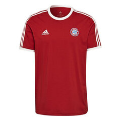 Футболка мужская Adidas FC Bayern 3 Stripes Tee M GR0687, красная цена и информация | Мужские футболки | 220.lv
