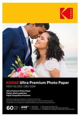 Ļoti glancēts fotopapīrs Kodak Ultra Premium Photo Paper 9891177, 10x15 cm, 280g/m², 60 lapas cena un informācija | Burtnīcas un papīra preces | 220.lv