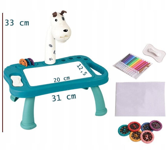 Bērnu zīmēšanas projektors ar galdiņu cena un informācija | Modelēšanas un zīmēšanas piederumi | 220.lv