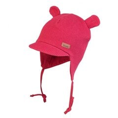 Двойная хлопчатобумажная шапка TuTu на весну и осень, красная цена и информация | Шапки, перчатки, шарфики для новорожденных | 220.lv