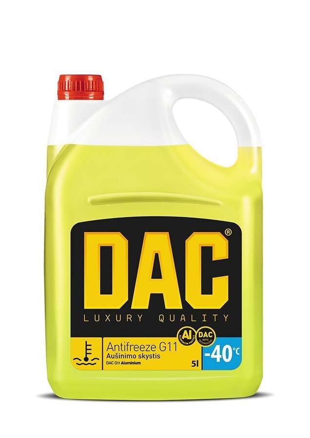 Antifrīzs „DAC G11 Aluminium“ - 40C, 5L цена и информация | Vējstiklu un dzesēšanas šķidrumi | 220.lv