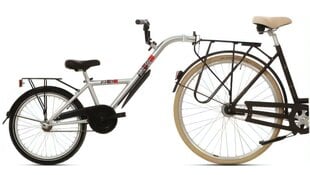 Velosipēda piekabe Bike2go Aanhangfiets 20" 42 cm, sudrabaina cena un informācija | Velosipēdi | 220.lv