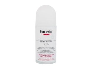 Dezodorants roll-on jutīgai ādai, EUCERIN pH5 24h, 50 ml cena un informācija | Dezodoranti | 220.lv
