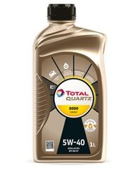 Автомобильное масло TOTAL Quartz 9000 5W-40, 1 л цена и информация | Моторное масло | 220.lv