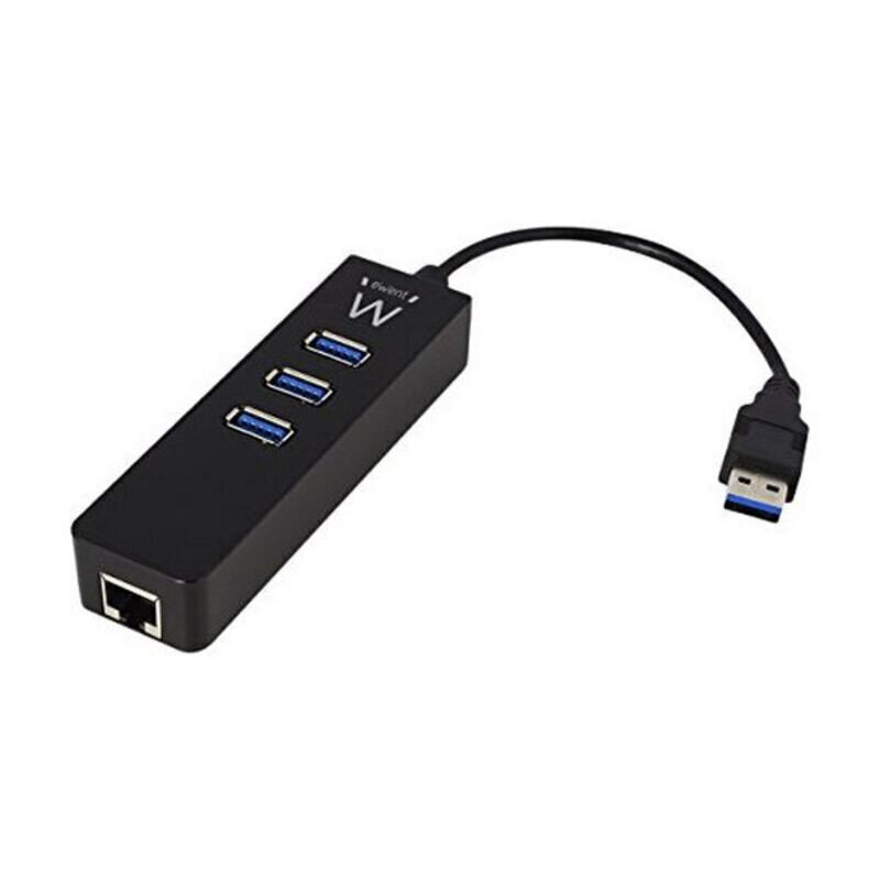 Ewent AAOAUS0127, 3 x USB 3.1/RJ45 cena un informācija | Adapteri un USB centrmezgli | 220.lv