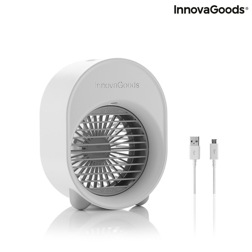 Mini ultraskaņas mitrinātājs un gaisa kondicionieris ar LED Koolizer InnovaGoods цена и информация | Ventilatori | 220.lv