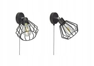 Moderna sienas lampa, 60W melna цена и информация | Настенные светильники | 220.lv