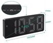 Digitālais pulkstenis ar modinātāja un termometra funkciju цена и информация | Pulksteņi | 220.lv