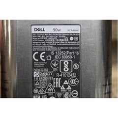 Зарядное устройство Dell AC Power Adapter 90Вт USB-C цена и информация | Зарядные устройства для ноутбуков  | 220.lv