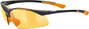 Sporta brilles Uvex Sportstyle 223, melnas/oranžas цена и информация | Спортивные очки | 220.lv