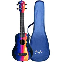 Soprāna ukulele Flight TUS- EE Travel (Sunset (Elise Ecklund Signature) cena un informācija | Ģitāras | 220.lv