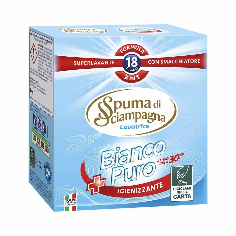 BIANCO PURO 2in1 veļas mazgāšanas pulveris 1000 g (18 m.r.) cena un informācija | Veļas mazgāšanas līdzekļi | 220.lv