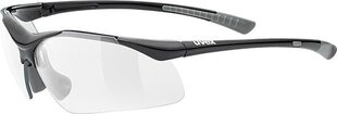 Sporta brilles Uvex Sportstyle 223, melnas/pelēkas цена и информация | Спортивные очки | 220.lv