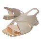 Vasaras papēžu kurpes sievietēm Laura Messi 422030035, bēšas cena un informācija | Sieviešu sandales | 220.lv