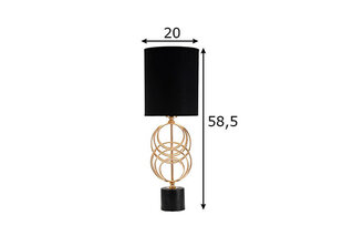 <p>Настольная лампа CIRCLY, 20х58.5 см</p>
 цена и информация | Настольные светильники | 220.lv