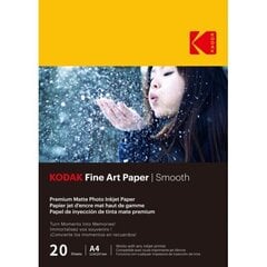 Matēts fotopapīrs Kodak Fine Art Paper 9891092, A4, 230g/m², 20 lapas цена и информация | Тетради и бумажные товары | 220.lv