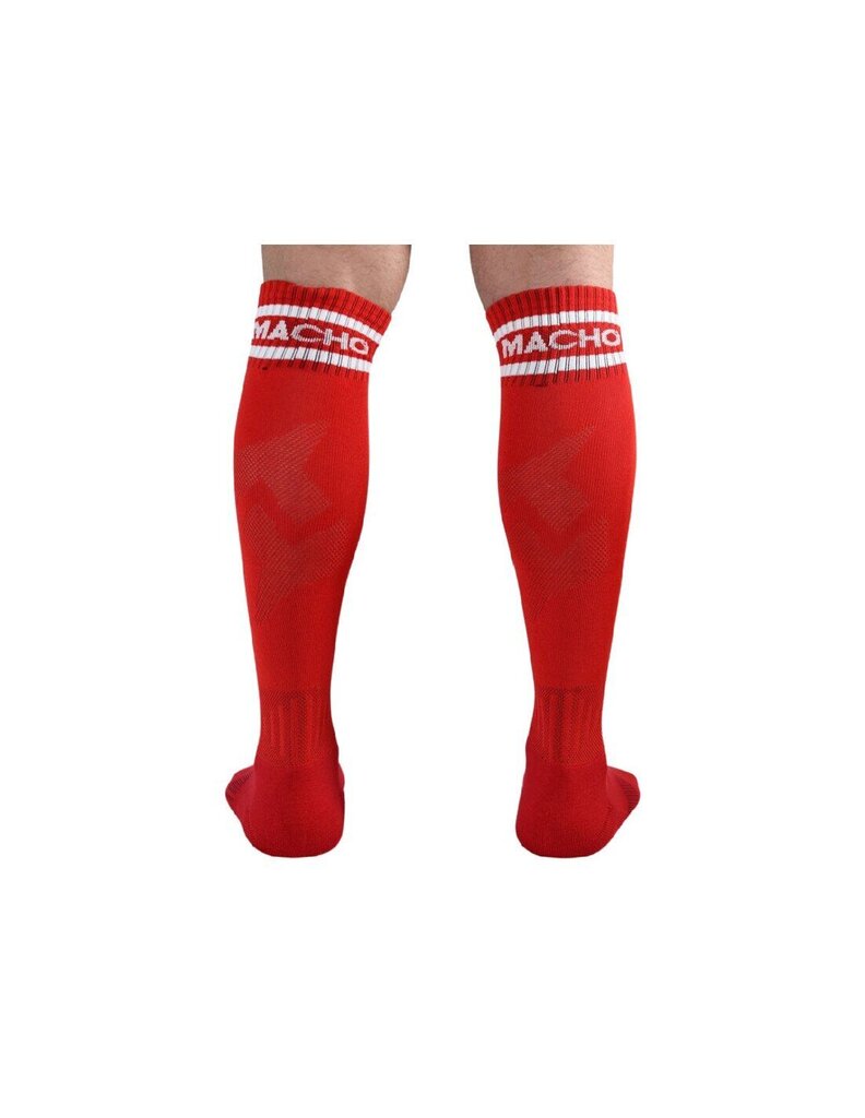 Носки MACHO MALE LONG SOCKS ONE SIZE - RED, 38-43 цена | virs18.220.lv