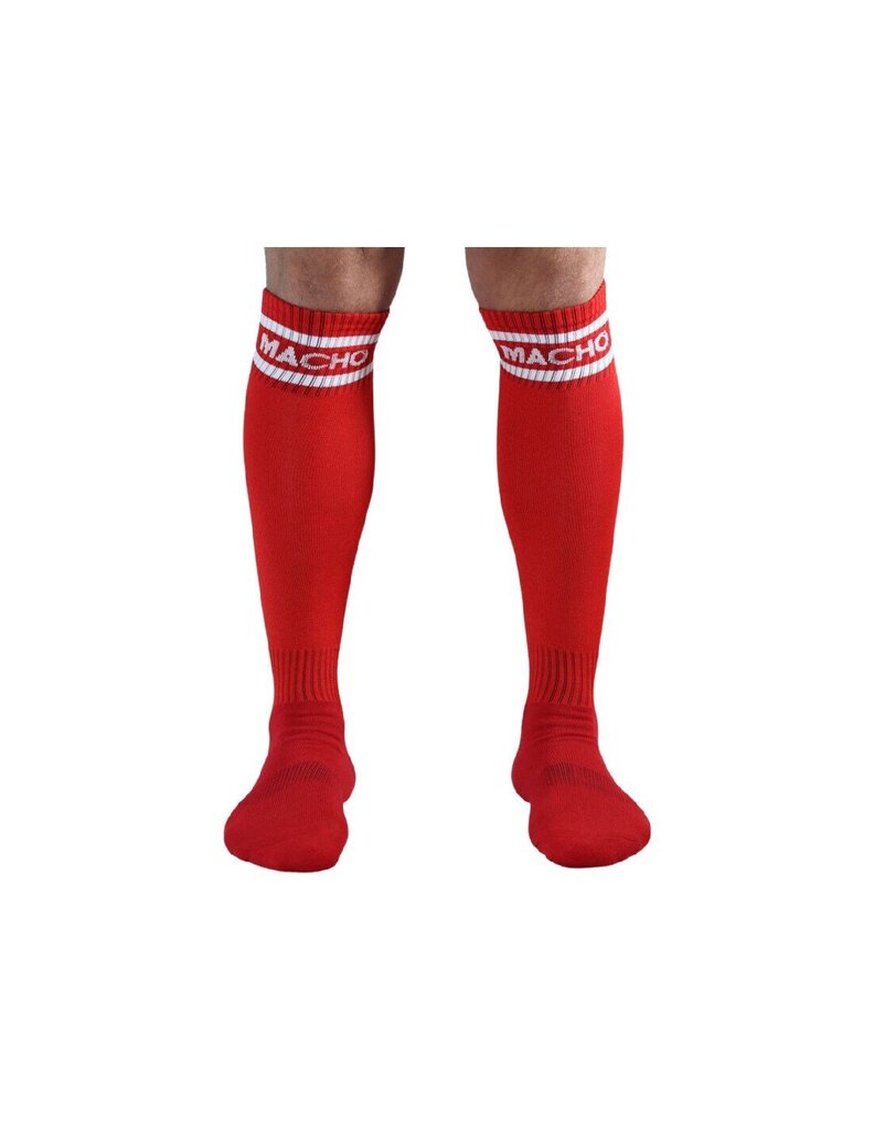 Носки MACHO MALE LONG SOCKS ONE SIZE - RED, 38-43 цена | virs18.220.lv