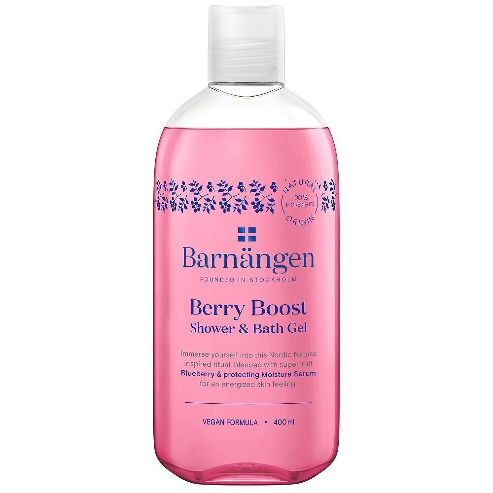 Dušas gels Barnangen Berry boost, 400 ml cena un informācija | Dušas želejas, eļļas | 220.lv