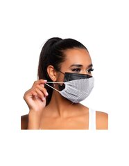 Многоразовая маска для лица со стразами Harlow LEG AVENUE RHINEST FACE MASK - WHITE цена и информация | Первая помощь | 220.lv