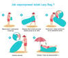 Gaisa gulta Royokamp Lazy Bag 240 x 70 x 50 cm, zila цена и информация | Piepūšamie matrači un mēbeles | 220.lv