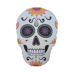 Pinjata Sugar Skull, balta, 60x48x18 cm cena un informācija | Svētku dekorācijas | 220.lv