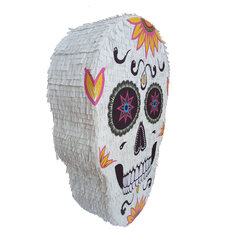 Пиньята Sugar Skull, белая, 60x41x18 см цена и информация | Праздничные декорации | 220.lv