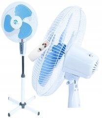 Brīvi stāvošs ventilators ar vadības paneli, 40W, balts цена и информация | Вентиляторы | 220.lv