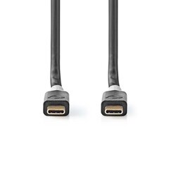 Kabelis Nedis Usb-C - Usb-C, 2 m, 100 W, melns цена и информация | Кабели и провода | 220.lv