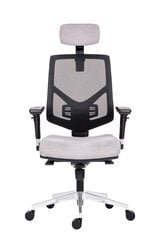 Biroja krēsls Wood Garden Syn Skill ar galvas balstu, pelēks cena un informācija | Biroja krēsli | 220.lv