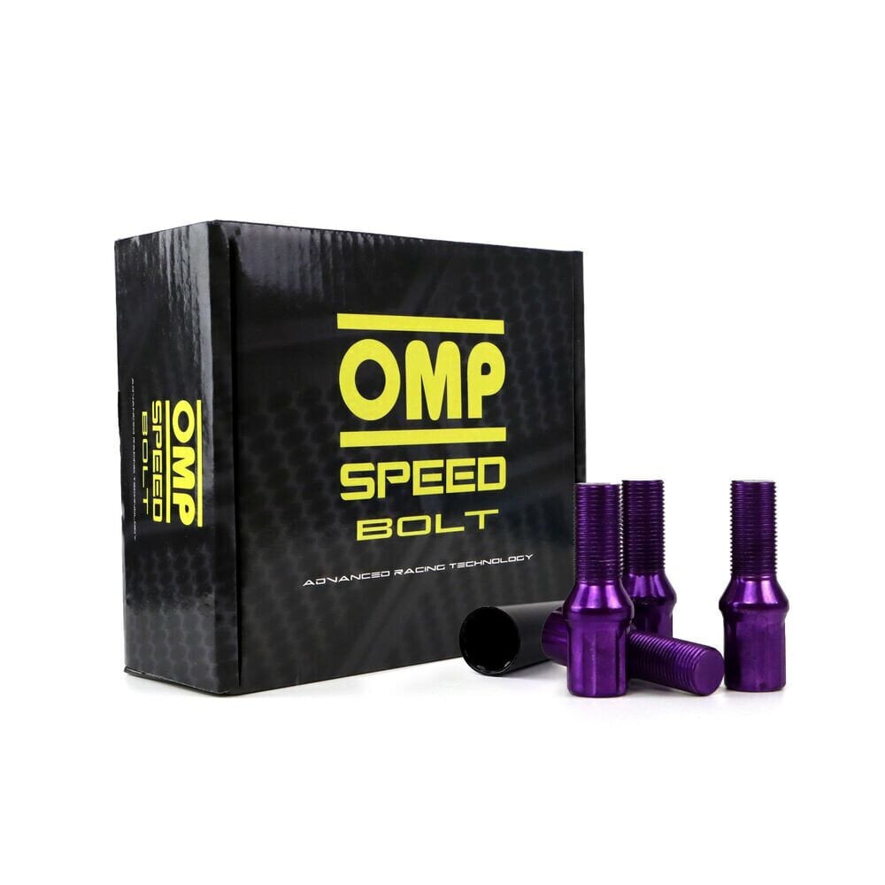 Set Skrūves OMP 27 mm Violets 20 uds M12 x 1,50 cena un informācija | Auto piederumi | 220.lv