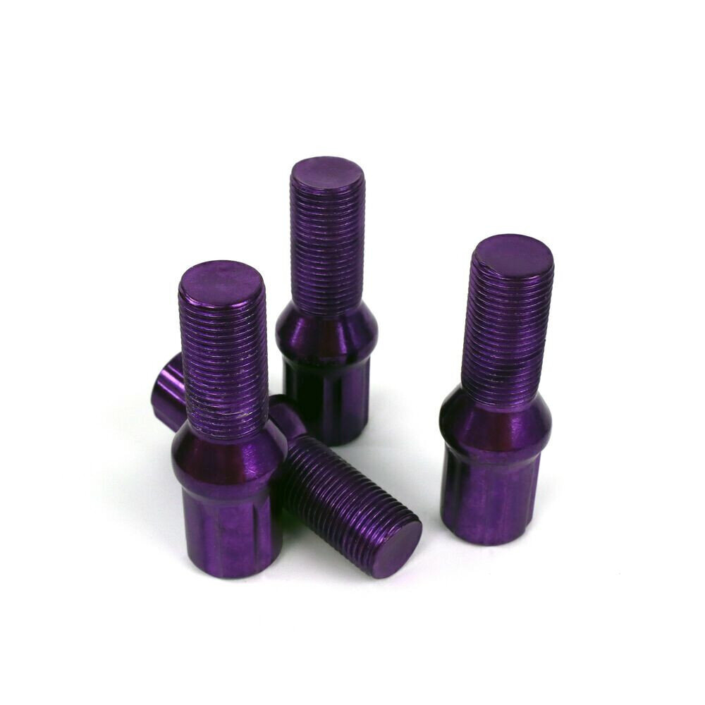 Set Skrūves OMP 27 mm Violets 20 uds M12 x 1,50 cena un informācija | Auto piederumi | 220.lv