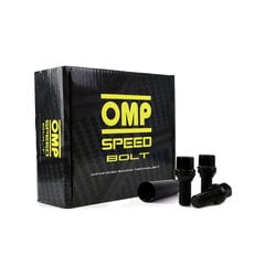 Set Гайки OMP 33мм, Чёрный M12 x 1,50 цена и информация | ПОЛКА-ОРГАНИЗАТОР ДЛЯ ТЕЛЕФОНА В АВТОМОБИЛЬ | 220.lv