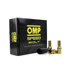 Set Гайки OMP 27мм, Жёлтый 20 uds M14 x 1,25 цена и информация | Авто принадлежности | 220.lv