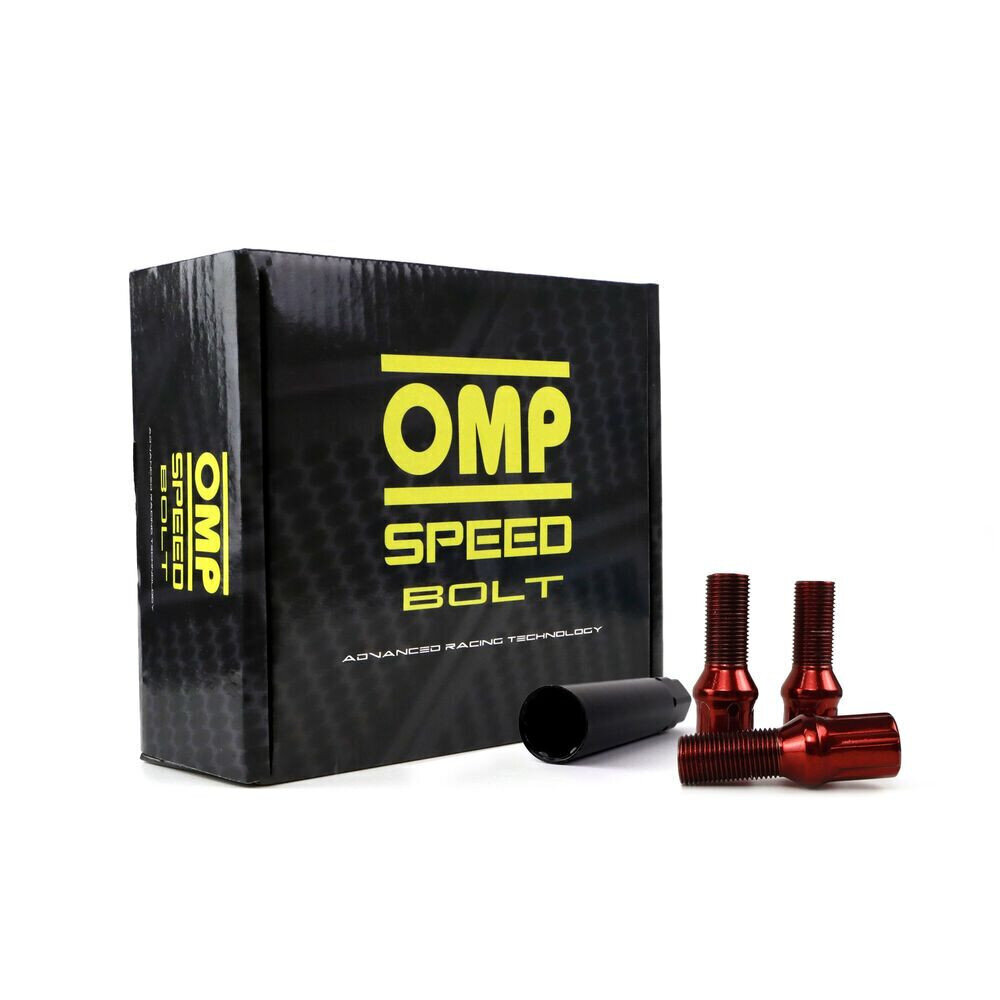 Set Skrūves OMP 27 mm Sarkans 20 uds M12 x 1,25 cena un informācija | Auto piederumi | 220.lv