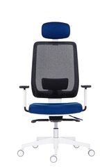 Biroja krēsls Wood Garden Syn Eclipse Net ar galvas balstu, pelēks/zils cena un informācija | Biroja krēsli | 220.lv