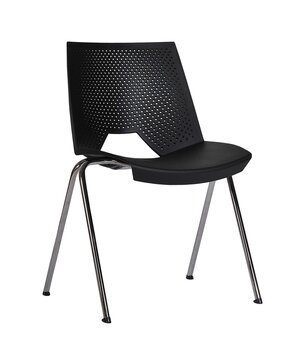 Biroja krēsls Wood Garden PC Strike bez roku balstiem, melns cena un informācija | Biroja krēsli | 220.lv