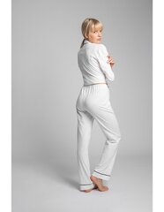 Kokvilnas pidžamas bikses LA020, baltas cena un informācija | Naktskrekli, pidžamas | 220.lv