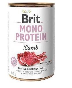 Brit Care Mono Protein konservi ar jēra gaļu 400g цена и информация | Konservi suņiem | 220.lv