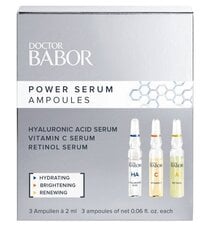 Ampulu komplekts sejai Babor Power Serum Mini, 3x2 ml cena un informācija | Serumi sejai, eļļas | 220.lv