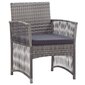 vidaXL dārza atpūtas krēsli ar matračiem, 2 gab., PE rotangpalma cena un informācija | Dārza krēsli | 220.lv