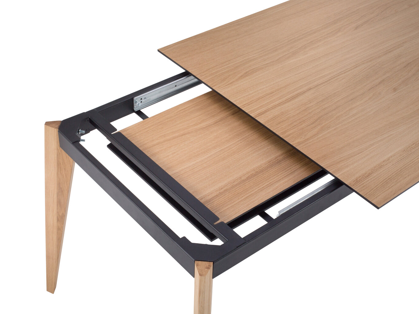 Paplašināms galds Micadoni Home Gran, 120x80 cm, brūns cena un informācija | Virtuves galdi, ēdamgaldi | 220.lv