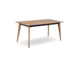 Paplašināms galds Micadoni Home Gran, 120x80 cm, brūns cena un informācija | Virtuves galdi, ēdamgaldi | 220.lv