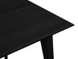 Paplašināms galds Micadoni Home Gran, 140x90 cm, melns цена и информация | Virtuves galdi, ēdamgaldi | 220.lv