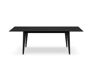 Раскладной стол Micadoni Home Gran, 140x90 см, черный цена и информация | Кухонные и обеденные столы | 220.lv