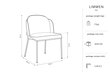 2-u krēslu komplekts Micadoni Home Limmen, zils cena un informācija | Virtuves un ēdamistabas krēsli | 220.lv